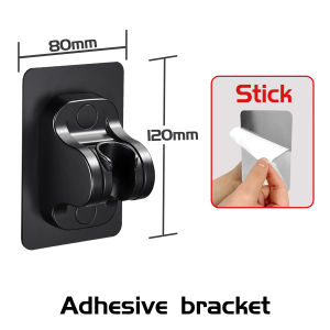 Byshow Nordic shower head holder Showerhead Bracket No Punching Suction Cup Movable Adjustable shower handle holder bidet wall hook bidet spray holder no drill Bathroom Supplies 吸盘花洒支架 花洒支架免打孔