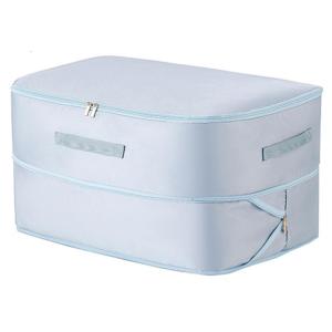 ถุงผ้านวมคลุมเตียงที่จัดเก็บเสื้อผ้าผ้าซาตินสำหรับอพาร์ทเมนต์ขนาดเล็กบ้าน Essential จัดระเบียบประหยัดพื้นที่ตามฤดูกาล