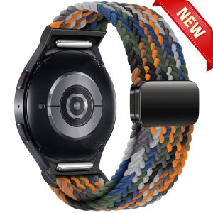 ZUZG No Gaps Braided Band For Samsung Galaxy Watch 7 6 5 4 44mm 40mm/5 pro magnetic bracelet Galaxy watch6 watch4 classic 47 43 strap