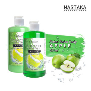 MASTAKA Paket Shampoo Salon Daily APPLE Shampo + Conditioner