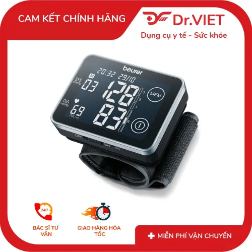 Máy đo huyết áp cổ tay cảm ứng Beurer BC58 điện tử cao cấp nội địa Đức Germany