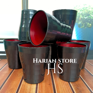 paket 12 pcs ramen komplit isi 4 piring 4 cangkir 4 mangkuk plastik dop