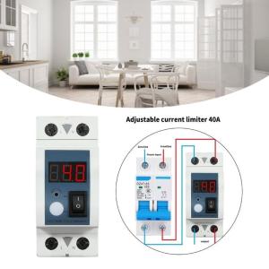 High Precisions 40A Adjustable Current Limiter Home Circuit Modification PA66 for DIY Projects & Electrical Equipment