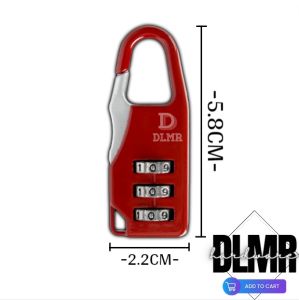 1PCS Resettable 3 Digit Combination Lock Padlock for Suitcase Locker 4143