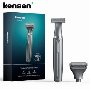 KENSEN Electric Shaver Body Hair Trimmer for Men 2 in 1 Professional Shaver Razor Nose Hair Beard Trimmer Shave Razor MEG-578