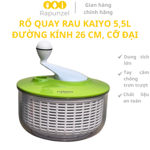 Rổ quay rau Kaiyo 55L size 26cm rổ quay rau li tâm Hàng cao cấp chính hãng