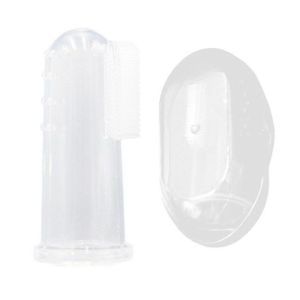 White Baby Silicone Finger Toothbrush Baby toothbrush suitable for 6 month and above / Berus Gigi Bayi Bc