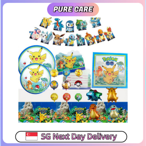 【Pure Care】 Pokemon Party Supplies / Pokemon Theme Party Decoration / Event Kit / Birthday Ornament