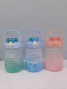 Botol Motivasi 13 Liter FREE TALI dan STIKER Botol VIRAL GEMOY Gendut Gradasi/Botol Transparan