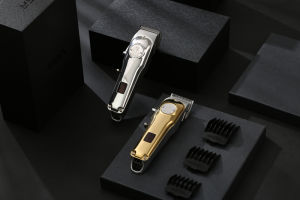 VGR Hair Clippers Professional Hair Cutting Kit for Men USB Cord/Cordless Rechargeable Hair Trimmer Set with LED Display