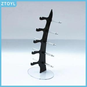 ZTOYL Acrylic Eyeglass Holder 5-tier Optical Glasses Organizer Stand Boat Arc Design Eyewear Holder Display Ski Goggles Storage Rack