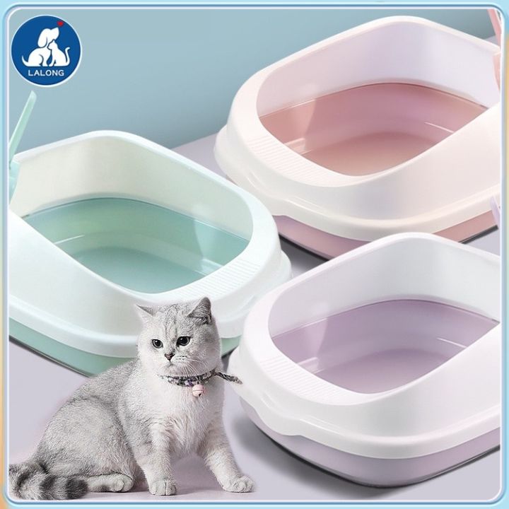 Cat Litter Box With Scoop Kitten Litter Box Cat Toilet Deodorization ...