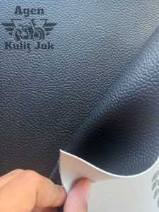 Kulit jok motor /sarung jok motor hitam tebal motif jeruk dan karbon/bisa untuk vario/ukuran 91x46 cm/POLOSAN dan JAHIT FR