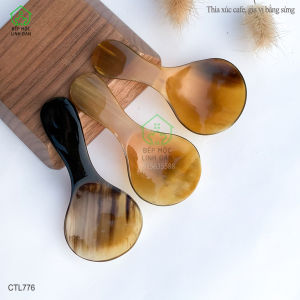[FREESHIP MAX]Muỗng múc gia vị bằng sừng tự nhiên siêu xinh_01 chiếc 9cm [CTL776].
