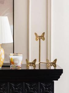 Sacesr Brass Butterfly Plate Stand for DisplayGold Frame Stand for PictureHolds Plates & Collectibles Home Decor & Gift Ideas 4Y1Z7