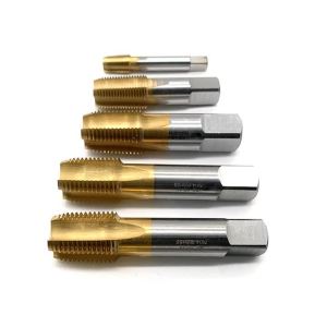 TIN HSS Tapered Thread Tap G RC G1/8 G1/4 G3/8 RC1/2 G5/8 RC3/4 American Screw Thread Taps NPT 1/8 1/4 3/8 1/2 5/8 3/4