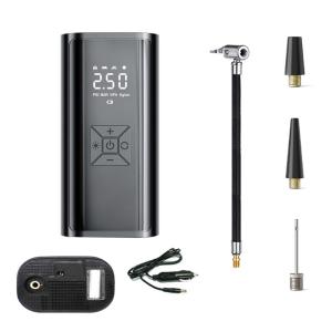 Tire Inflator Portable Air Compressor for Car with Digital Pressure Gauge LED Light Mini-Rechargeable Electric Air Pump
