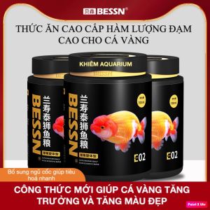 Cám BESSN  siêu đạm cho cá vàng giúp tăng đầu tăng body cho cá vàng nhỏ bột (hạt 1mm)