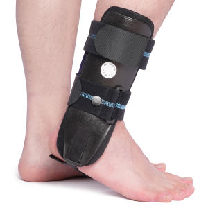 Velpeau Ankle Stabilizer Support Brace for Sprained Ankle Ligament Injury (Grade 2 to 3) Tendonitis Adjustable Rigid Stirrup Ankle Splint for Women and Men Foam and Gel and Inflatable Version