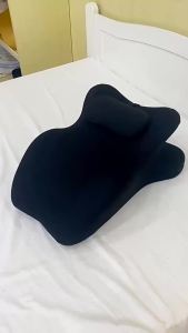 Memory Foam Wedge Pillow Couples Pillow - Intimacy Butt Pillow Cushion for Lumbar Support Modern Style for Home Bedroom 27 °   Gray