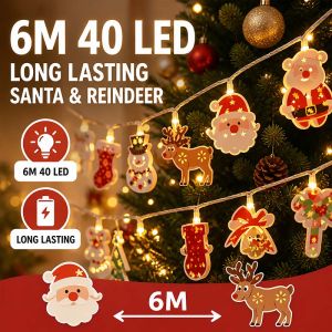 6M Christmas Decorations Light LED Multiple Styles High Brightness for Christmas Holiday Decorations