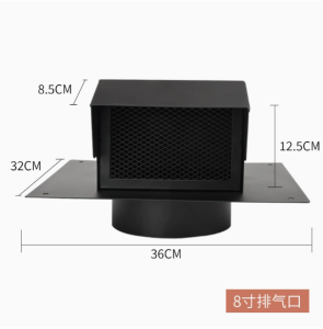 Stainless Steel Roof Vent Cap 4/6/8 Inch Bathroom Exhaust Fan Ventilation Cover