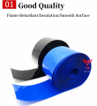 5M Width 40mm Diameter 25mm PVC Shrink Tube For Battery Cable Sleeve Plastic Insulator Hose Wire Cover Cable Management Sleeve. 