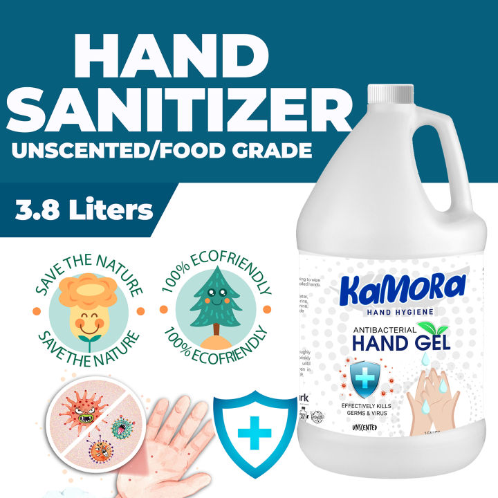 Kamora Hand Sanitizer Unscented FOOD GRADE,Hand Gel, 70% Solution ...