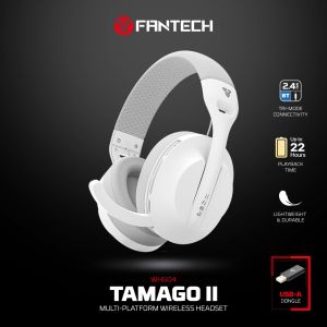 Fantech Tamago II WHG04 Multi-Platform Wireless Headset Tri mode Connection Gaming Headphones