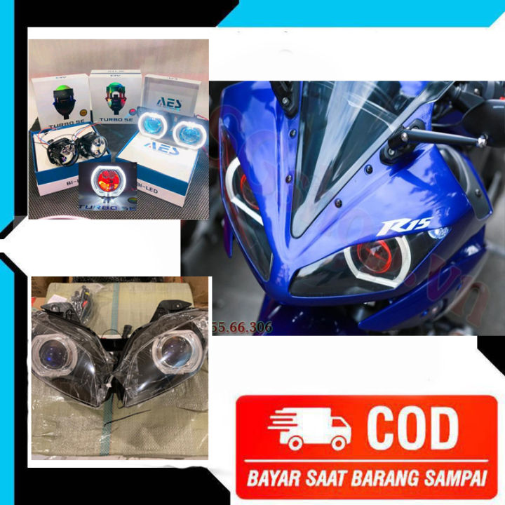 Lampu Depan Biled R15 V1 V2 Paket Lengkap Super Terang | Lazada Indonesia