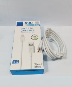 Kabel Data VVO X90 5G 180W USB 3.0 To Data Cable Charge & SYNC Cable Support Fast Charging