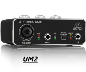 BEHRINGER UM2 UMC22 Guitar Recording External USB Sound Card Special Audio Interface For Internet Celebrity Live Broadcast