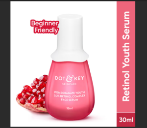 Dot & Key Pomegranate Youth 0.2% Retinol Complex Face Serum for All Skin type (30 ml)