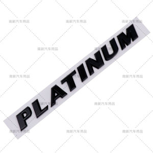 3D ABS PLATINUM Letter Emblem Badge Sticker For Toyota Sienna Platinum Version Rear Trunk Decal Car Modification Auto Exterior Accessories
