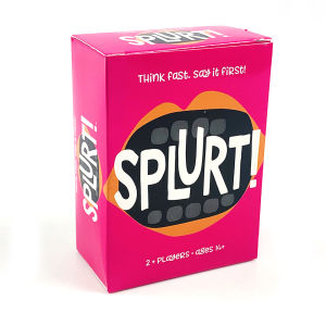 Splurt! Think Fast Say It First! Portable Party Card Travel Game Pink Board Game Birthday Gifts Family Gathering Game Cards
