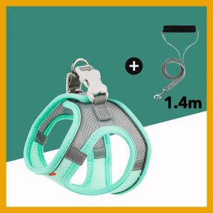 Pet Harness Vest Typ Cat/ Dog Leash Reflective Breathable Cat /Dog Rope 宠物胸背带/反光/ 透气 /背心式猫狗牵引绳（READY STOCK)