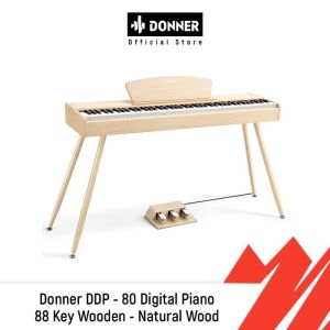 Donner DDP - 80 Digital Piano 88 Key Wooden - Natural Wood