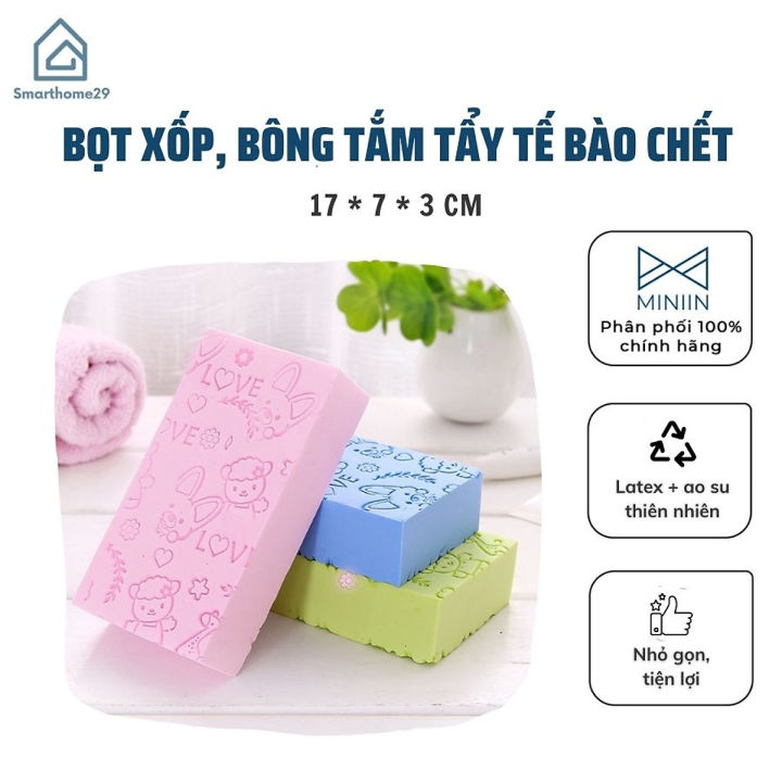 Miếng Bọt Xốp Bông Tắm Kì Ghét Tẩy Tế Bào Chết Siêu Sạch Dùng Cho Người ...