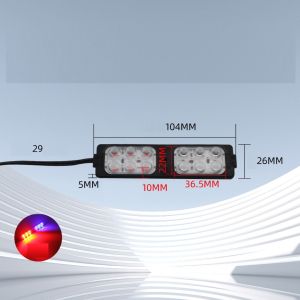 Đèn nháy 2 màu xanh đỏ cảnh báo ưu tiên.