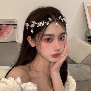 Summer Children Butterfly Forest Elf Fairy Flower Crown Wreath Headdress Girl Performance Dress Crown Headband