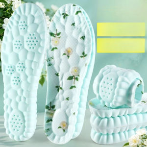 Camellia Deodorizing and Antibacterial Insoles Soft Memory Foam Orthopedic Insoles Sweat-Absorbent Anti-Odor Shoe Insoles