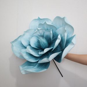 MKEB 30/50CM Simulated Magnolia Flower Large-scale 3D Foam Simulation Flower Colorful Foam Magnolia Wedding Backdrop