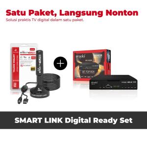 AOKI Bundling STB Set Top Box TV Digital Receiver Penerima Siaran Full HD STB Wifi Bisa Youtube DVB T2 STP (Bisa dapet semua channel) RCA Stereo VGA HDMI USB Optik