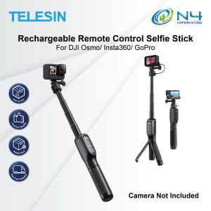 TELESIN 5000Mah 360° Rotation Charging Selfie Stick Power Bank Remote control Tripod For GoPro S1-CSS-01-TGP