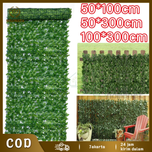 【Harga Minimum】COD 1*3M Daun sintetis daun plastik tanaman hias sintetis / Daun Hias / Daun palsu / Rumput Hias / Rumput Palsu / Tanaman Hiasan daun