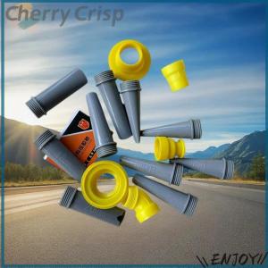 【Cherry Crisp】 15Pcs Caulk Finisher Caulking Nozzle Tips Kit Replacement With Connection Bases For Bathroom Glass Doors V-shaped Gluing Nozzle