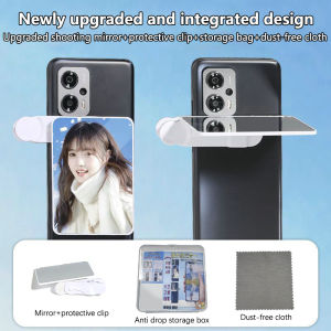 godessing Adjustable Sky Mirror 2-in-1 Phone Rear Selfie Mirror ing Clip Outdoor Travel Phone ing Reflector ing Supplies