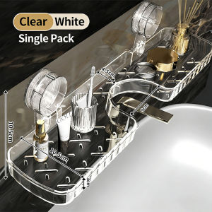 Bathroom Organizer Rack Wall-mounted Bathroom Non-punching Kitchen Organizer Storage Rack