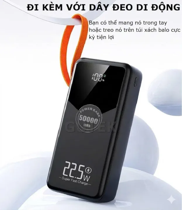 Sạc dự phòng 50000mAh sạc nhanh 22,5W pin dung lượng lớn có dây cắm nhiều điện thoại - Gutek GT230 | BigBuy360 - bigbuy360.vn Sạc dự phòng 50000mAh sạc nhanh 22,5W pin dung lượng lớn có dây cắm nhiều điện thoại - Gutek GT230 | BigBuy360 - bigbuy360.vn