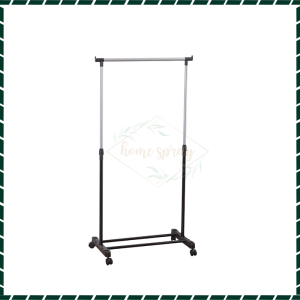ราวตากผ้าบาร์คู่ ้ราวตากผ้าราวคู่ มีน้ำหนักเบา สามารถแขวนผ้าได้เต็มพื้นที่ สามารถถอดประกอบได้ มีล้อเคลื่อนย้ายง่าย ราวแขวนเสื้อผ้า